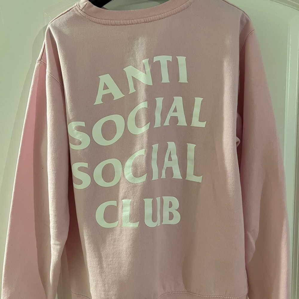 Pink anti social social club crewneck